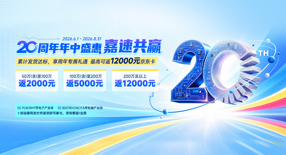 20周年年中盛惠CNC官网banner